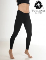 Kadın Siyah Likralı Yün Tayt