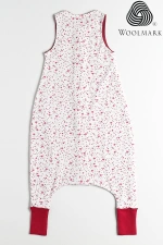 Yıldız Desen Yün Çift Katlı Kolsuz Uyku Tulumu - Fuşya