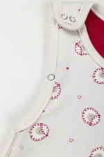 Kuzucuk Desen Yün Çift Katlı Ayaksız Uyku Tulumu-Fuşya