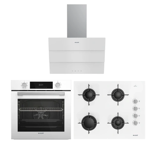 Arçelik Beyaz Uygun Cam Ankastre Set