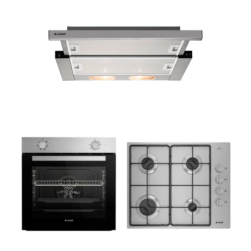 Arçelik Ekonomik Inox Ankastre Set