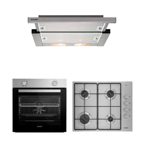 Arçelik Ekonomik Inox Ankastre Set
