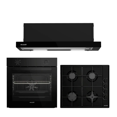 Arçelik En Ekonomik Siyah Ankastre Set