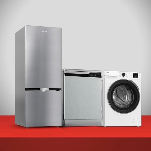 Arçelik Gri Beyaz Çizgi Çeyiz Paketi