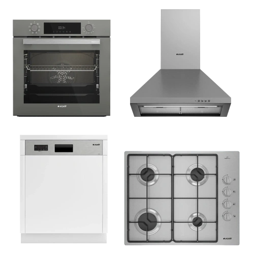 Arçelik İnoks Bulaşık Makineli Ankastre Set