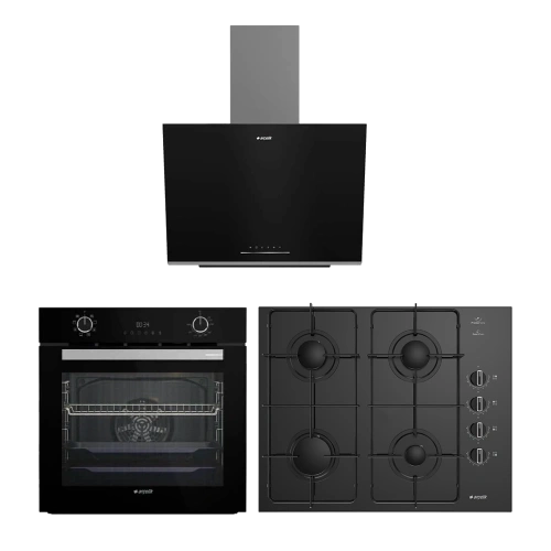 Arçelik Smart Siyah Ankastre Set