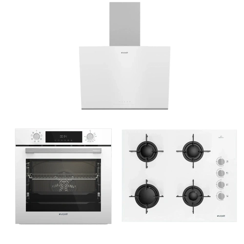 Arçelik Yeni Model Beyaz Üçlü Cam Ankastre Set