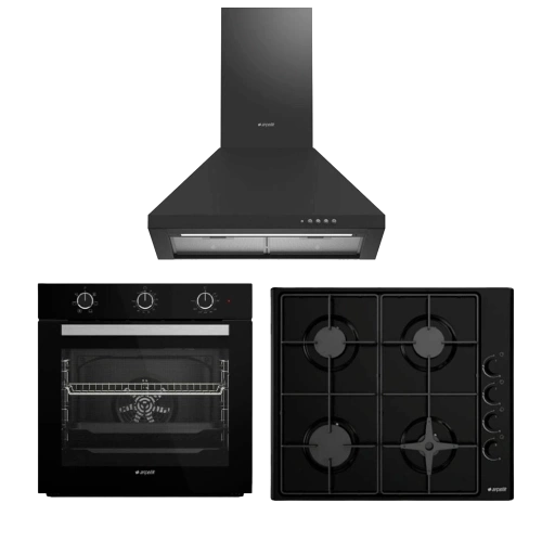 Arçelik Yeni Siyah Eko Ankastre Set