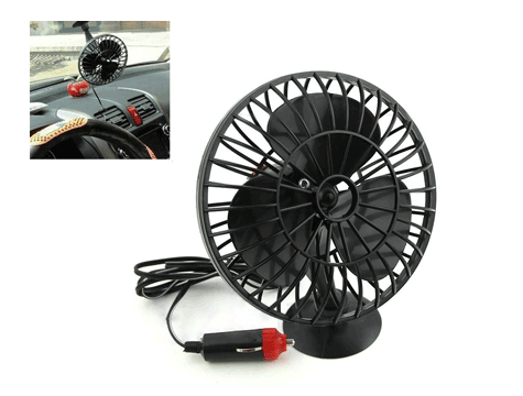 Araç İçi Serinletici Vantilatör 12 V Çakmaktan Girişli