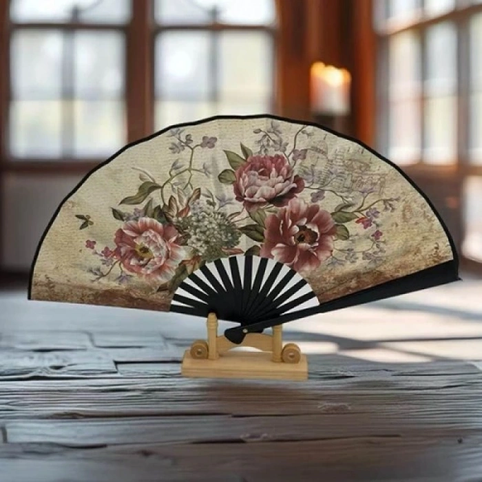 12li 3 Model Desenli Yelpaze Seti