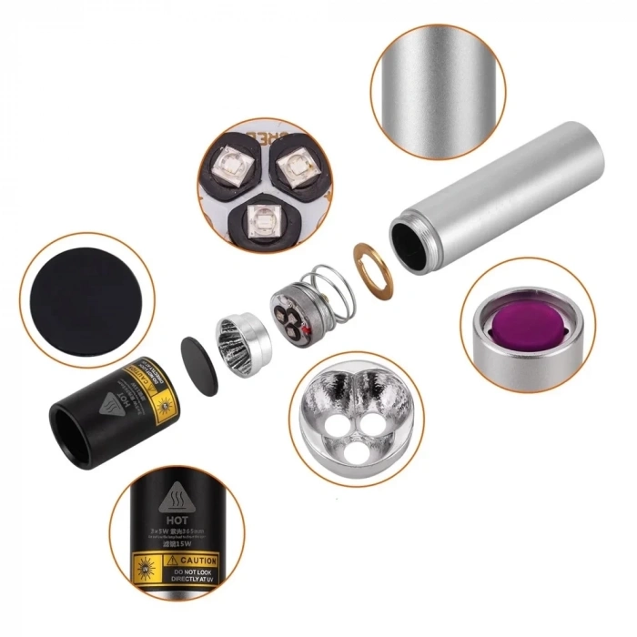 15 Watt 365nm Ultraviyole  Para Işığı  Wt-305