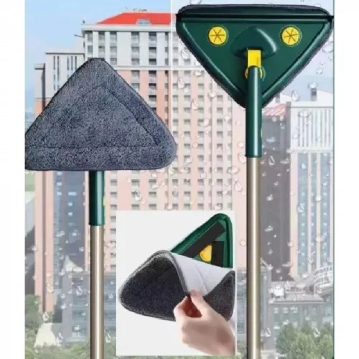 2 Bezli Üçgen Çek Çekli Mop Islak Mendil Uyumlu