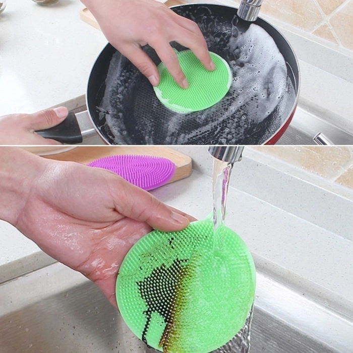 2li Kir Tutmaz Tırtıklı Yüzey Bulaşık Yıkama Pedi