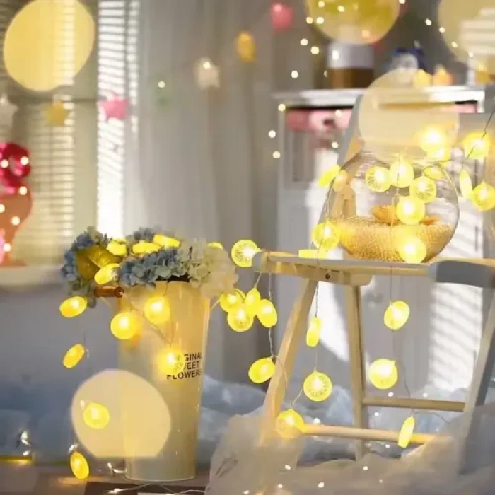 2m 10 Led Pilli Limon Işık