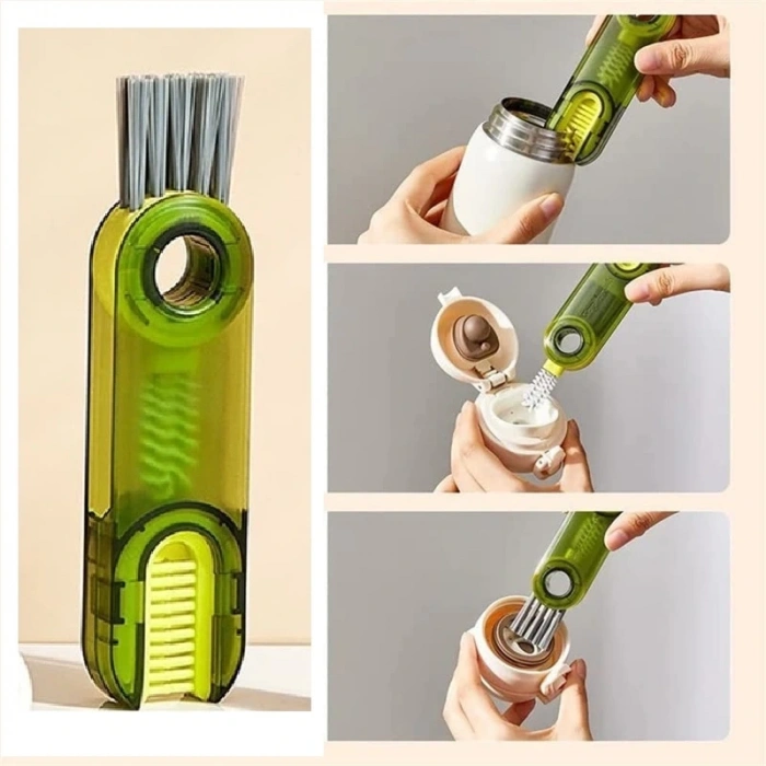 3 Fonksiyonlu Çok Amaçlı  Temizlik Fırçası Mutfak-banyo-araç- Klavye -pencere Oluk Temizlik Fırçası