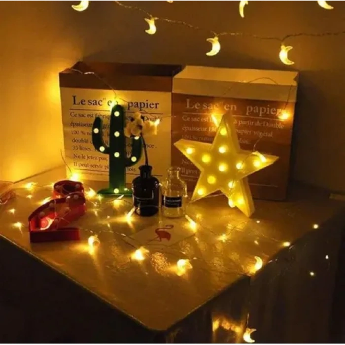 3m 20 LED Ay Figürlü Gün Işığı Lamba