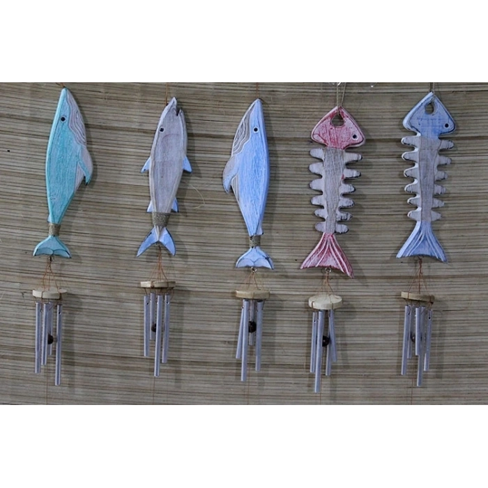 Ahşap Balıklı Metal Çan No:5