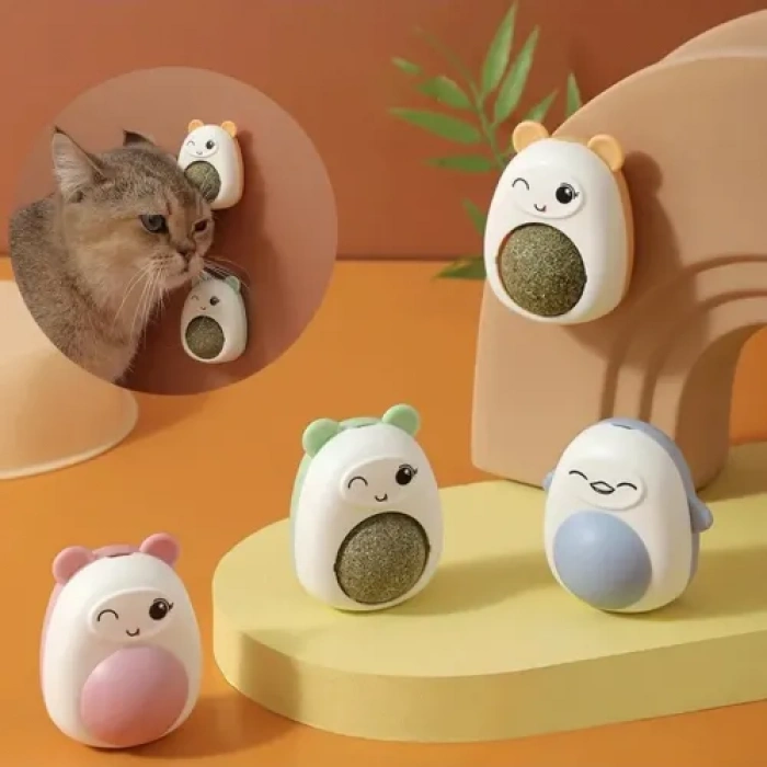Ayıcıklı Kedi Otu Yalama Topu
