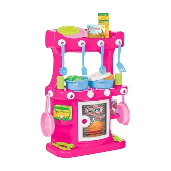 BFS  03 335 Hamarat Ayaklı Mutfak Seti Pembe - Oyuncak