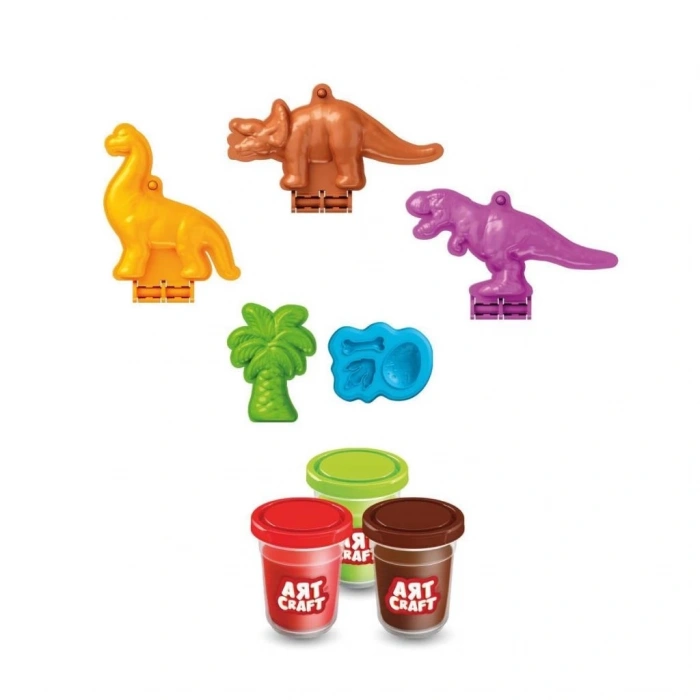 BFS   03996 Art Craft Dinozorlar Hamur Set 168 Gr -Fentoys