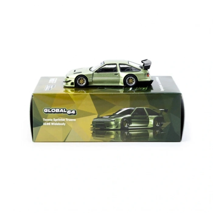 BFS 1/64 Toyota Sprinter Trueno AE86 Widebody Green - Designed by Jon Sibal