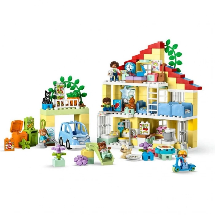 BFS 10994  ® Duplo® 3’ü 1 Arada Aile Evi 218 parça +3 yaş
