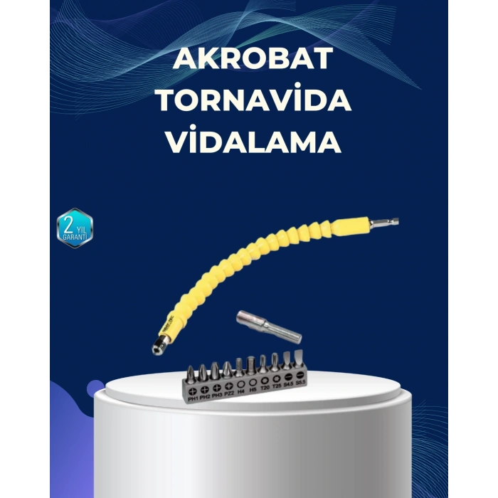 BFS 12’li Akrobat Bits Vidalama Seti Esnek Uç Çok Yönlü Kullanım