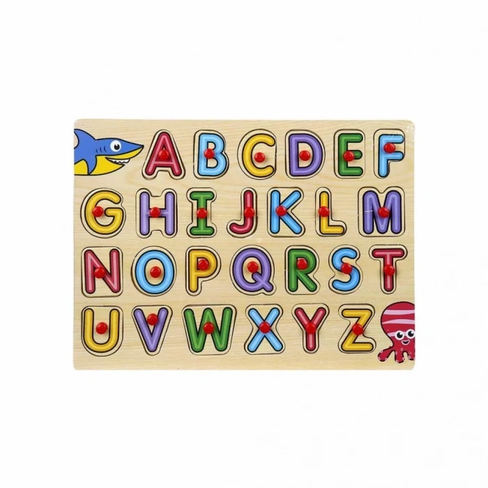 BFS  130443 Ahşap Raptiyeli Bultak Alfabe