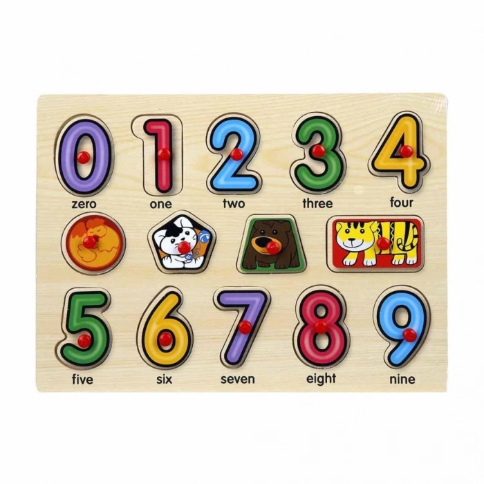 BFS  130444 Ahşap Raptiyeli Puzzle Saat