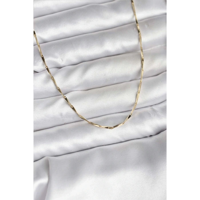 BFS 14K Gold Renk Kaplama CM Kadın Kolye