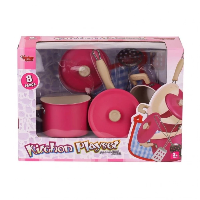 BFS   1818-6A Emaye Tencere 8 Parça -Vardem Oyuncak