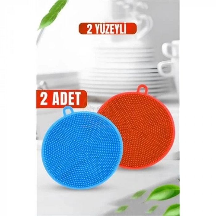 BFS 2 Yüzeyli Silikon Bulaşık Pedi 2 ADET