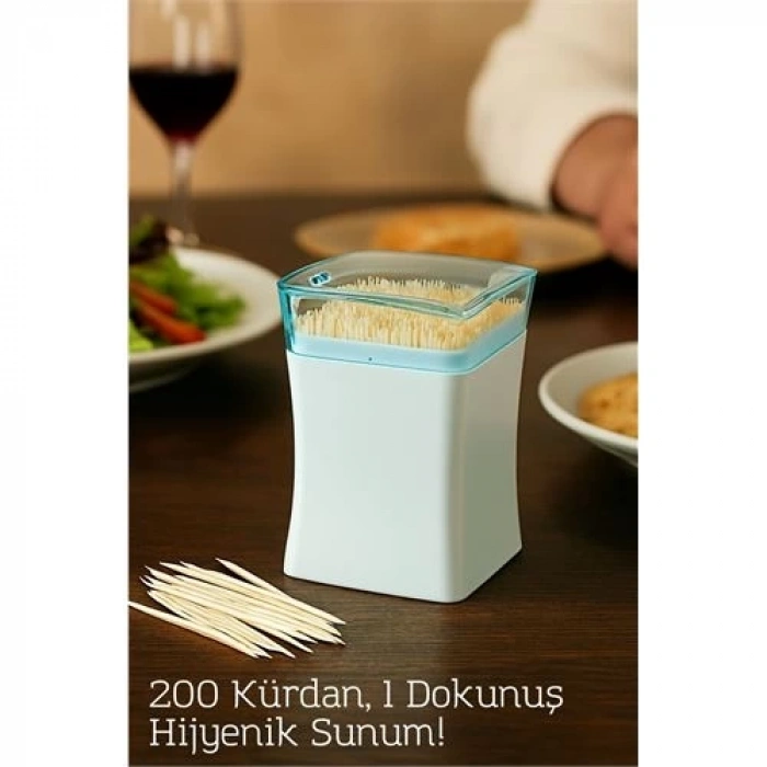 BFS  200’lü Pratik Kutulu Kürdanlık – Hijyenik Dağıtım Mekanizmalı | Şık ve Pratik Kürdan Kutusu
