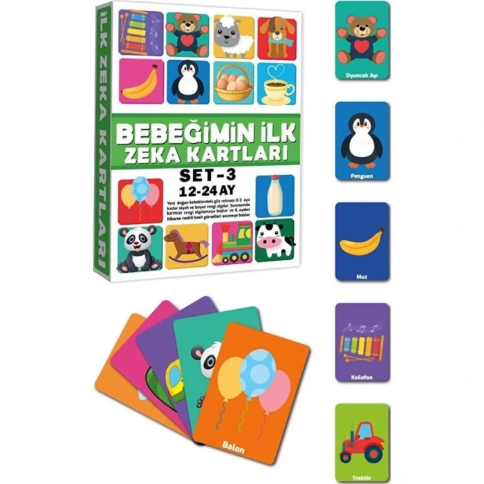 BFS   2212 Eğitici Kartlar 12-24 Ay Zeka Kartları  -Dıytoys