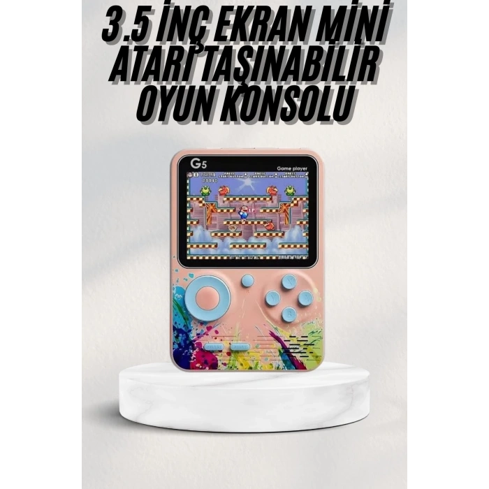 BFS 3 İnç Ekran 500 Oyunlu Game Box Mini Taşınabilir Oyun Konsolu