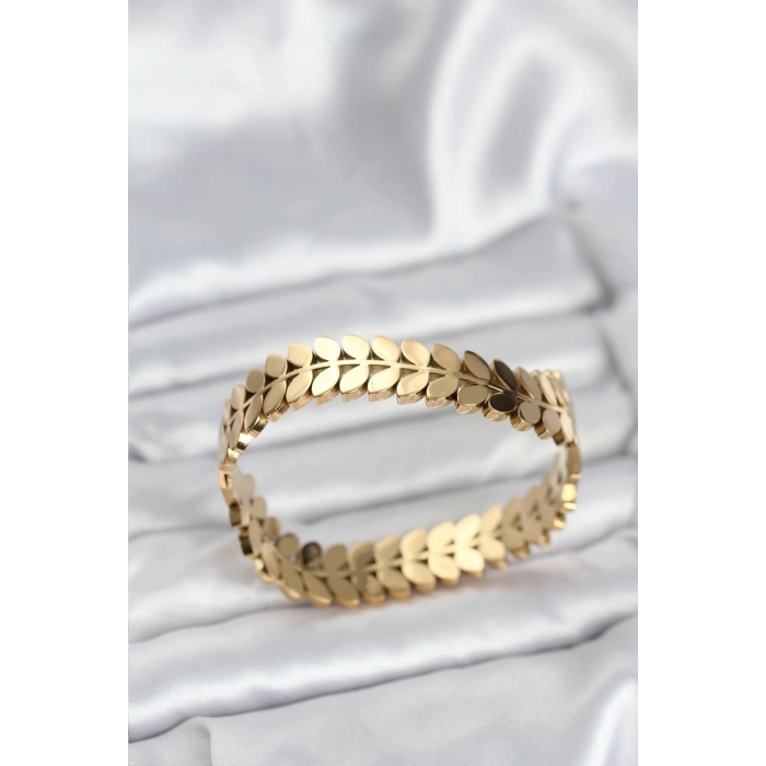 BFS 316L Çelik Başak Model Kadın Kelepçe Bileklik