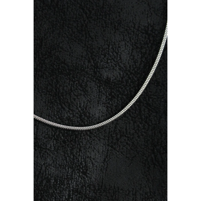 BFS 316L Çelik Örme Zincir Model Gümüş Renk Erkek Kolye