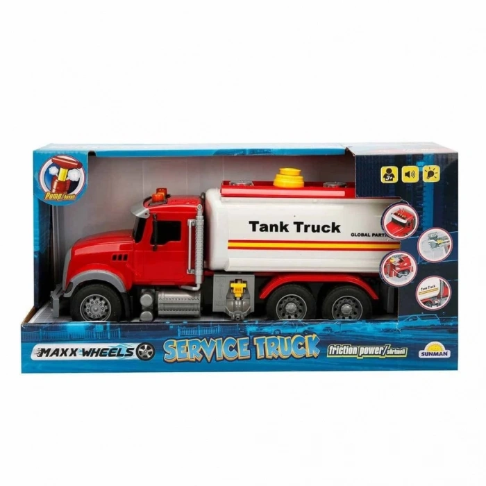 BFS  3326 Maxx Wheels Sesli ve Işıklı İtfaiye Araçları -Sunman