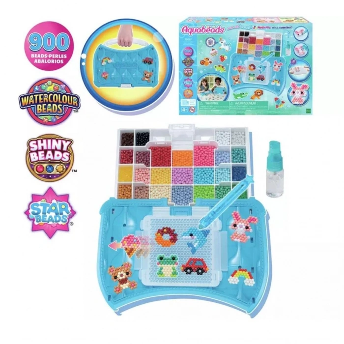 BFS   35087 AquaBeads Çantalı Başlangıç Stüdyosu 900 parça +4 yaş