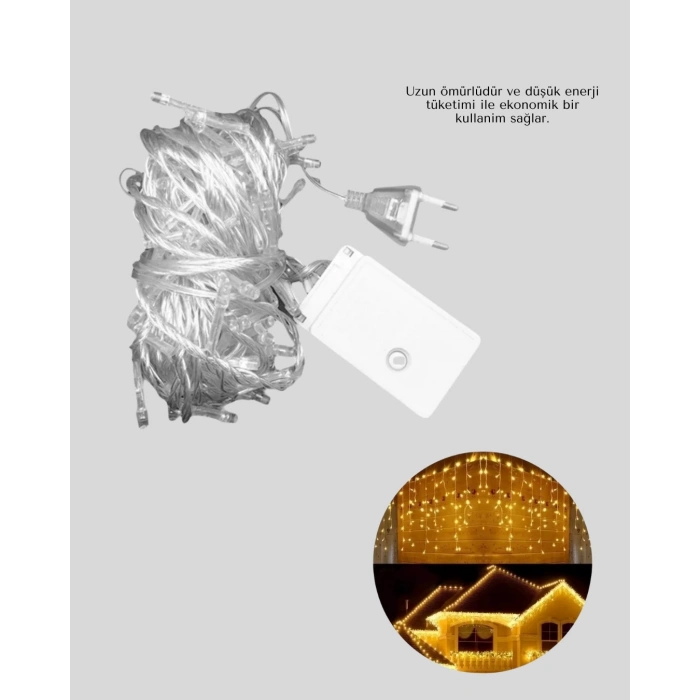 BFS 4 Metre Şelale Led Işık Perdesi Dekoratif