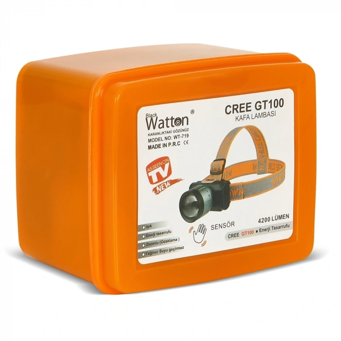 BFS 4200 Lümen Şarjlı Sensörlü Göstergeli Kafa Lambası  Wt-719