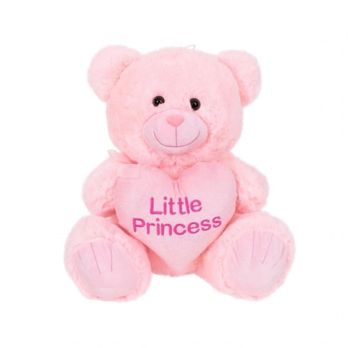 BFS  4763 Peluş Ayı Prens ve Prenses Kalpli Ayı 45 cm