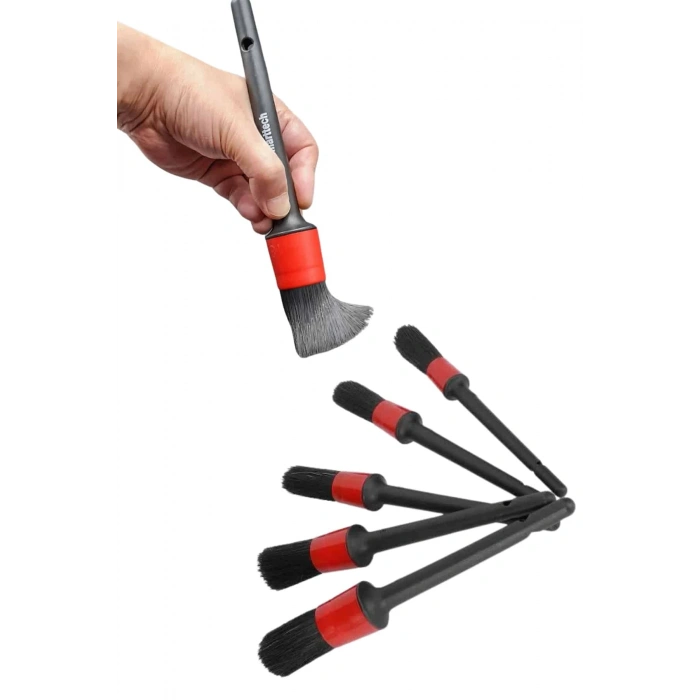 BFS 5 Adet Oto Detaylı Temizleyici Araç İçi Temizlik Fırça Seti Koltuk Döşeme Kapı Toz Alma Fırçası