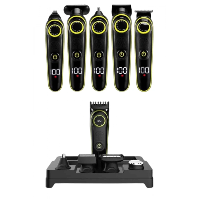 BFS 5 Başlıklı Şarjlı Tıraş Makinesi Led Ekran Saç Sakal Ense Tıraşına Uygun Bakım Seti