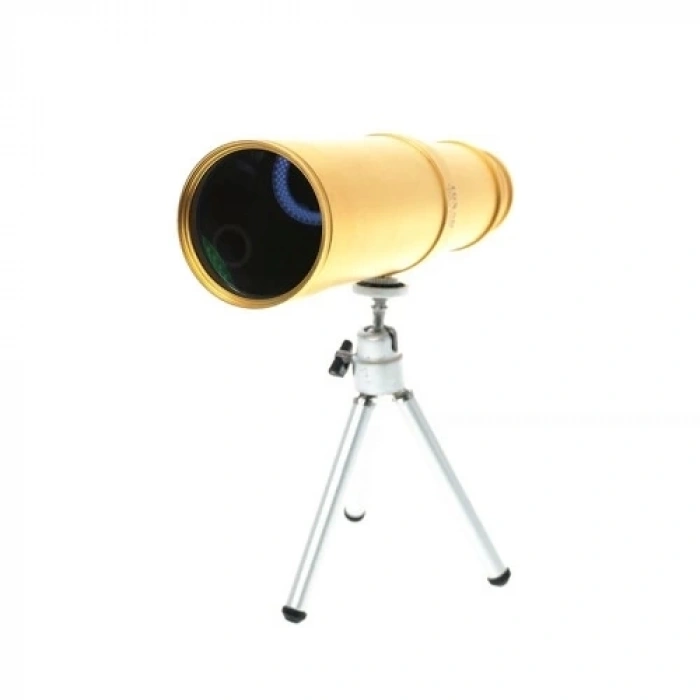 BFS 50x50 Panda Metal Gövde Tek Gözle Büyük Mercek Korsan Dürbün Gold