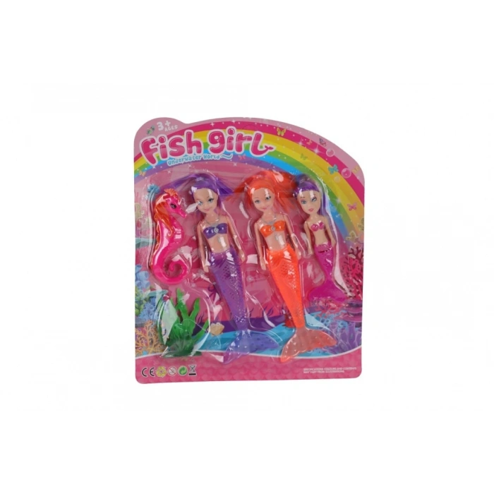 BFS 7799-4 DENİZ KIZI IŞIKLI KARTELA 3LÜ 144