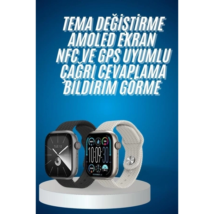 BFS Akıllı Kol Saat Amoled Ekran Android ve İOS Uyumlu Arama Konuşma