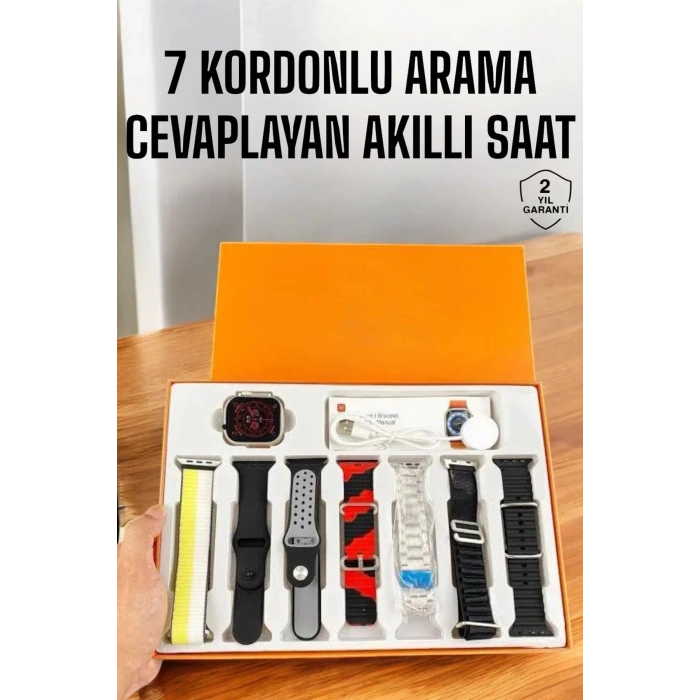BFS Akıllı Saat 7 Kordonlu Bildirim Görebilen Metal Kordon GPS Özelliği