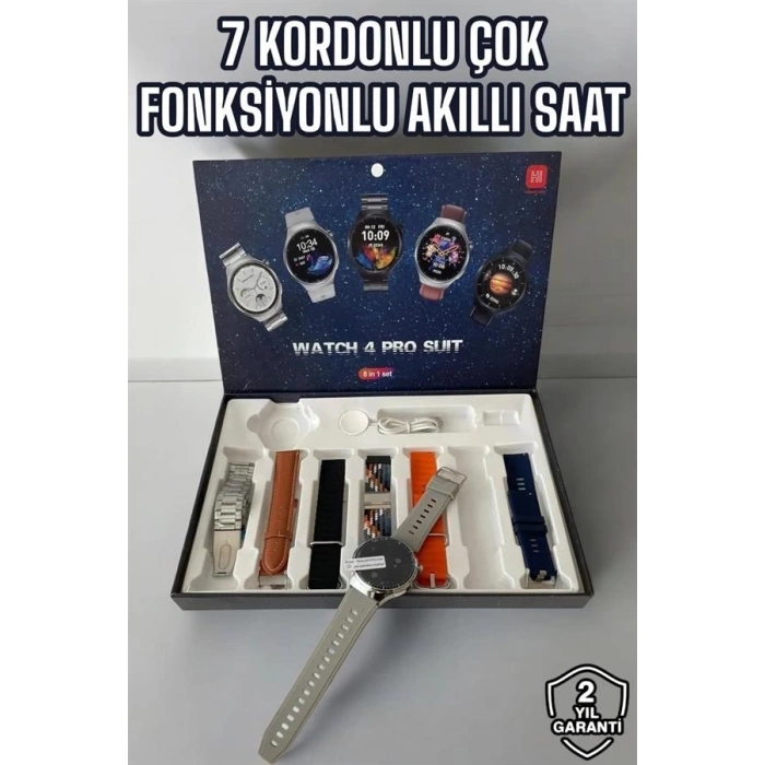 BFS Akıllı Saat 7 Kordonlu Yeni Nesil Arama Cevaplayan Çok Fonksiyonlu