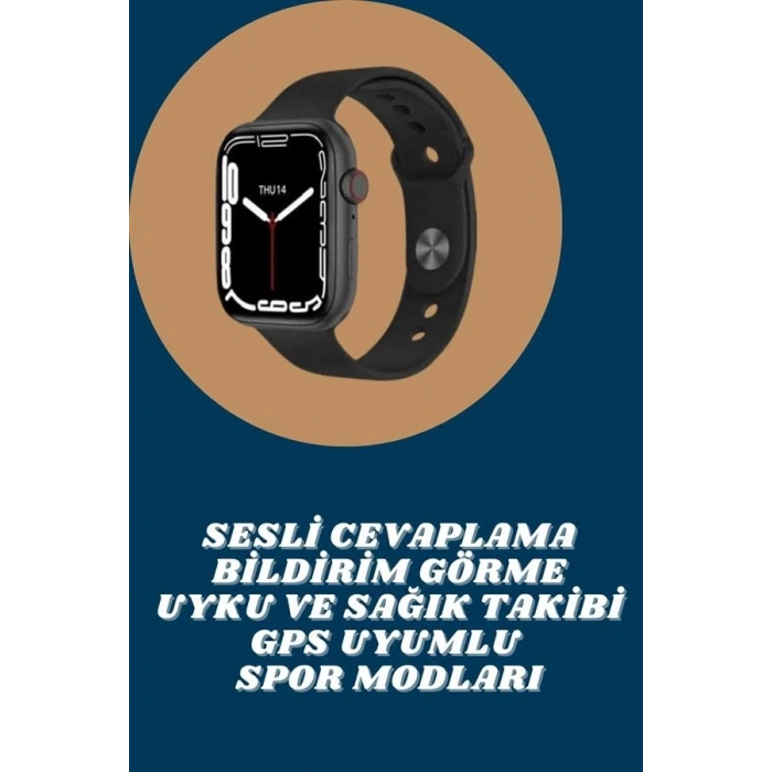 BFS Akıllı Saat Tema Değiştirme Uyku ve Sağlık Takibi Sesli Asistan Bildirim Görme